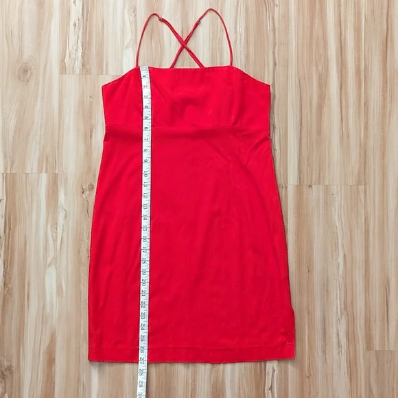 open lace back dress Red Paisley Print Strappy Mini Dress main image 0